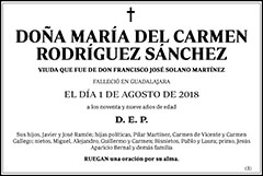 María del Carmen Rodríguez Sánchez